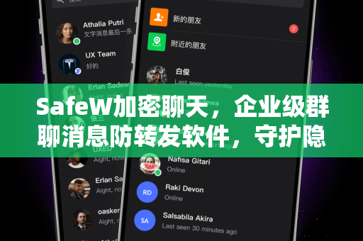 SafeW加密聊天，企业级群聊消息防转发软件，守护隐私安全的终极解决方案