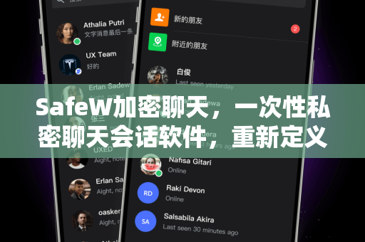 SafeW加密聊天，一次性私密聊天会话软件，重新定义数字隐私保护