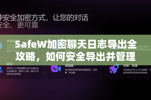 SafeW加密聊天日志导出全攻略，如何安全导出并管理聊天记录