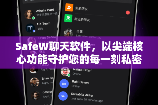 SafeW聊天软件，以尖端核心功能守护您的每一刻私密对话