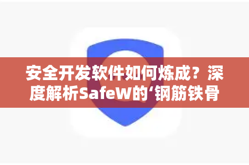 安全开发软件如何炼成？深度解析SafeW的‘钢筋铁骨’