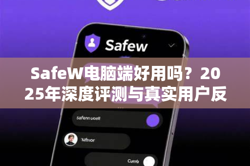 SafeW电脑端好用吗？2025年深度评测与真实用户反馈