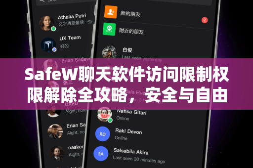 SafeW聊天软件访问限制权限解除全攻略，安全与自由的平衡