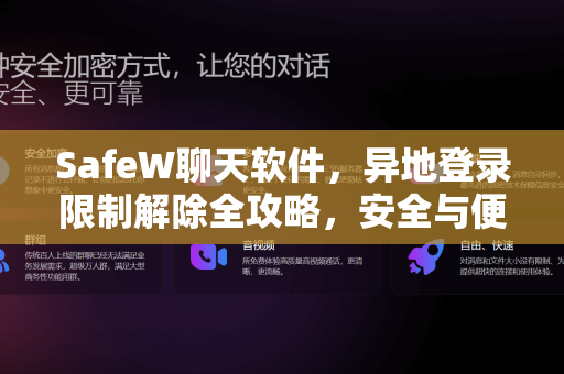 SafeW聊天软件，异地登录限制解除全攻略，安全与便捷兼得