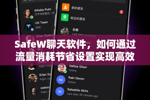 SafeW聊天软件，如何通过流量消耗节省设置实现高效通信？
