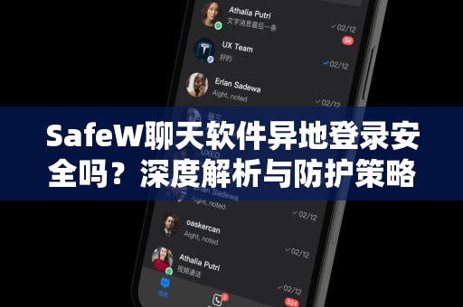 SafeW聊天软件异地登录安全吗？深度解析与防护策略