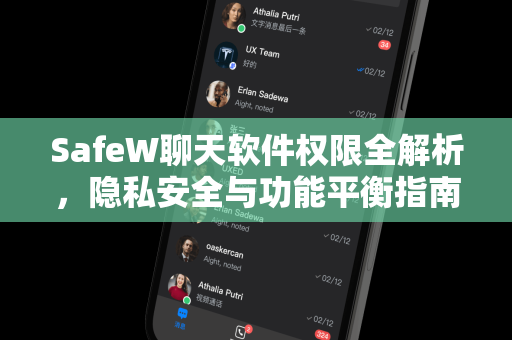 SafeW聊天软件权限全解析，隐私安全与功能平衡指南