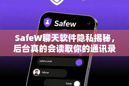 SafeW聊天软件隐私揭秘，后台真的会读取你的通讯录吗？